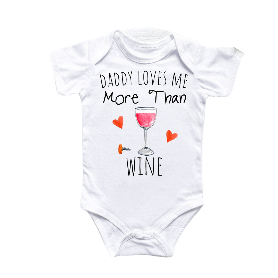 Daddy Wine - Baby Boy Girl Clothes Infant Bodysuit Funny Cute Newborn Onesie