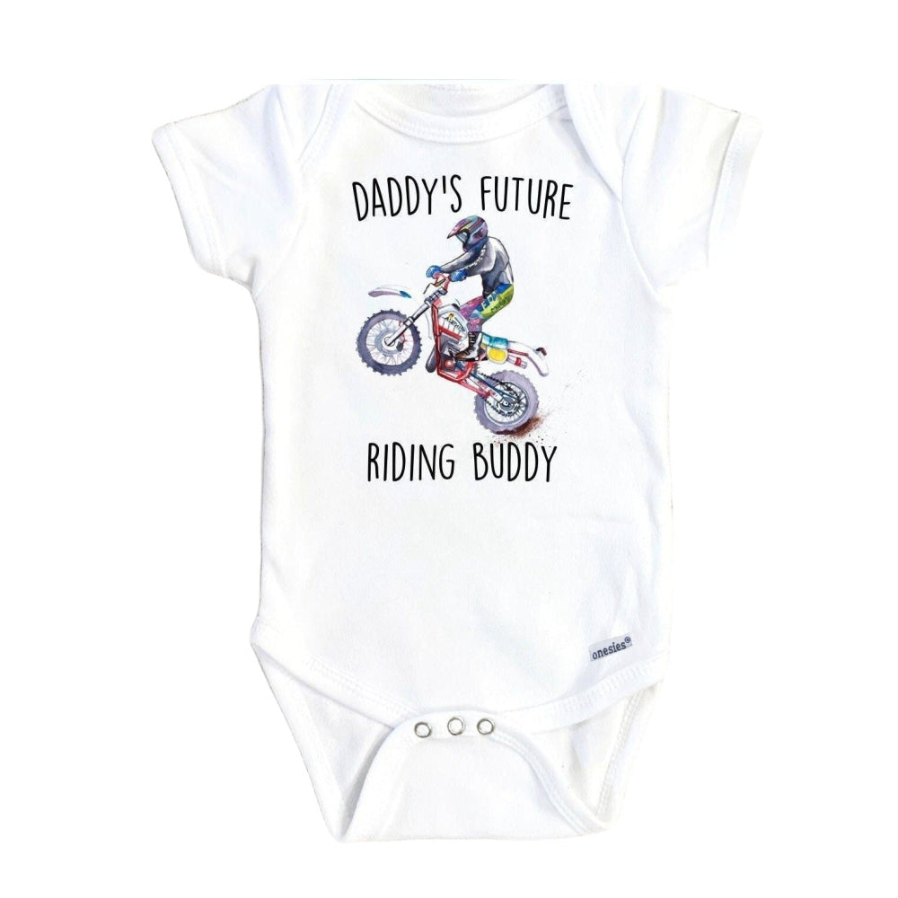 Dirt Bike Daddy - Baby Boy Girl Clothes Infant Bodysuit Funny Cute Newborn Onesie