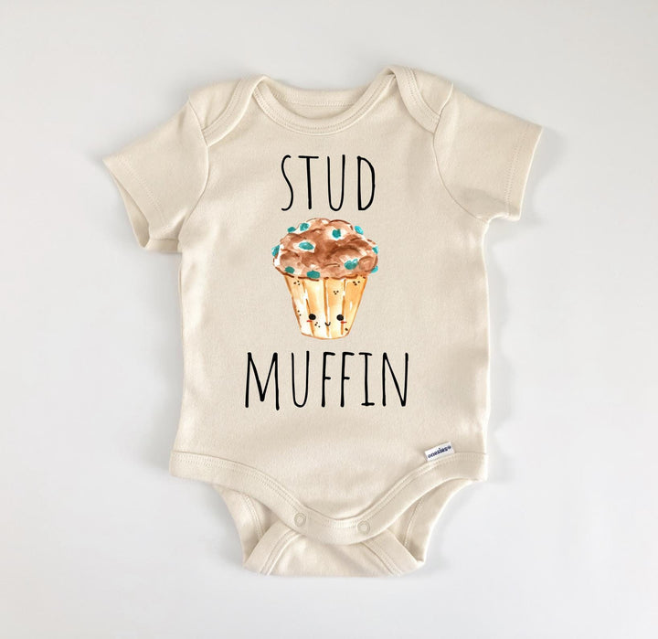 Stud Muffin Blueberry Baking - Baby Boy Girl Clothes Infant Bodysuit Funny Cute