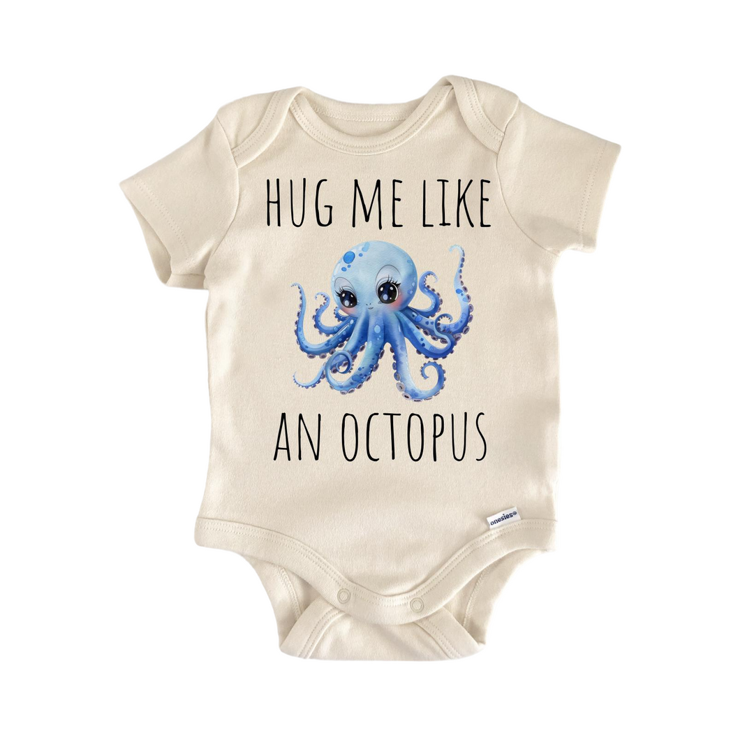 a baby bodysuit with an octopus on it