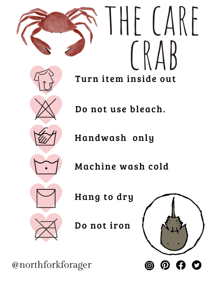 a poster with a crab and instructions for how to use it