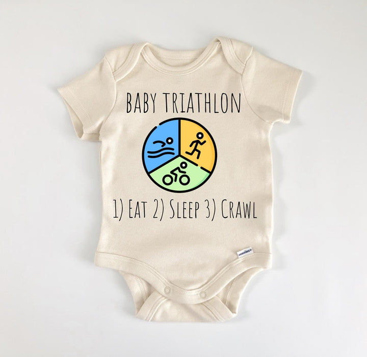 Triathlon  - Baby Boy Girl Clothes Infant Bodysuit Funny Cute