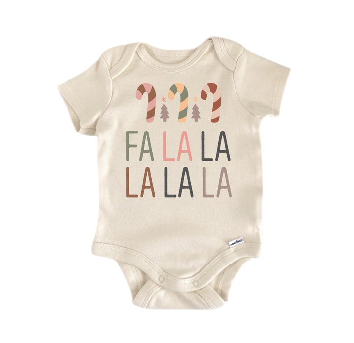 Fa la la la  Christmas - Baby Boy Girl Clothes Infant Bodysuit Funny Cute Newborn