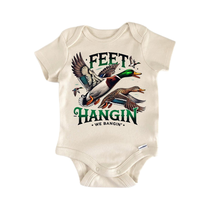 Feet Duck Hunting - Baby Boy Girl Clothes Infant Bodysuit Funny Cute Newborn