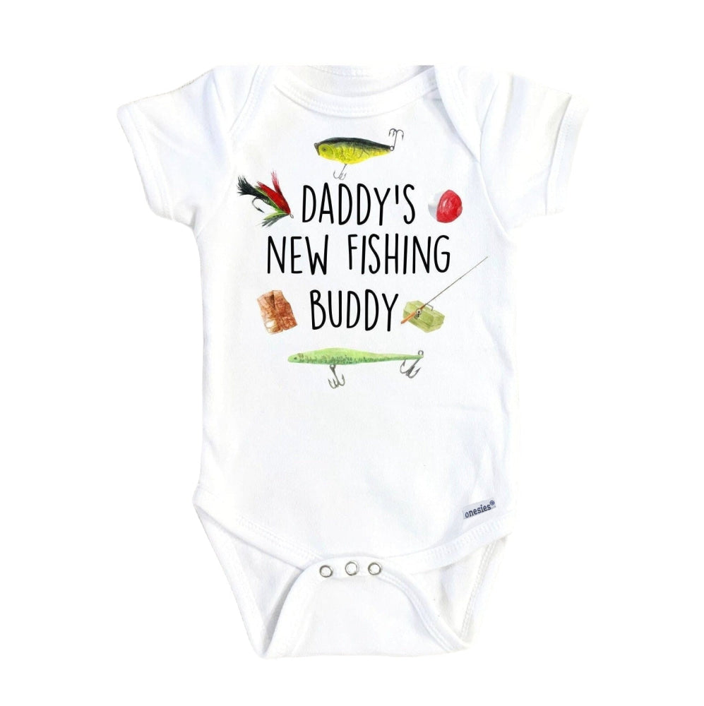 Fishing Buddy Icons - Baby Boy Girl Clothes Infant Bodysuit Funny Cute Newborn Onesie