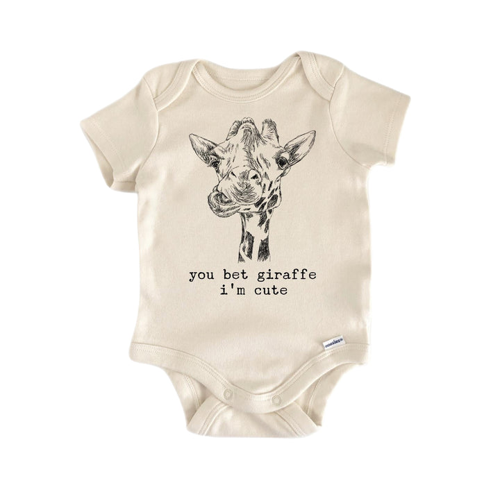 Giraffe Cute - Baby Boy Girl Clothes Infant Bodysuit Funny Cute Newborn