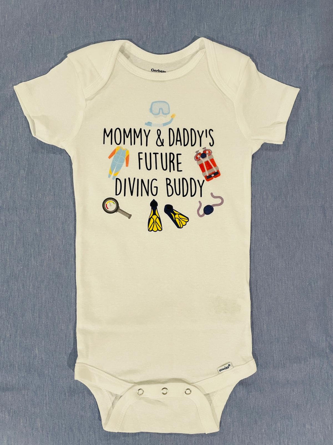 Diving Icons - Baby Boy Girl Clothes Infant Bodysuit Funny Cute Newborn Onesie