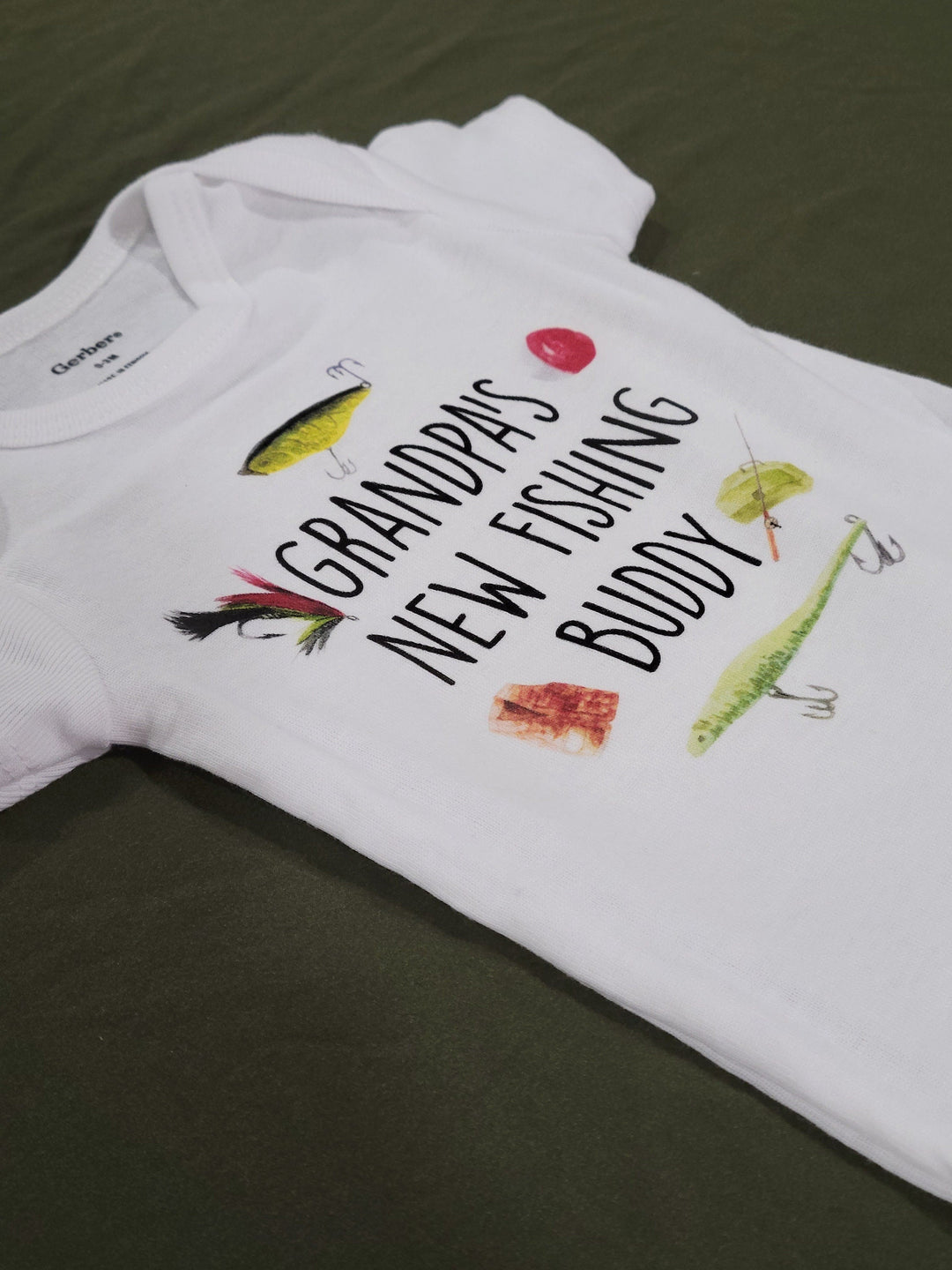 Fishing Buddy Icons - Baby Boy Girl Clothes Infant Bodysuit Funny Cute Newborn Onesie