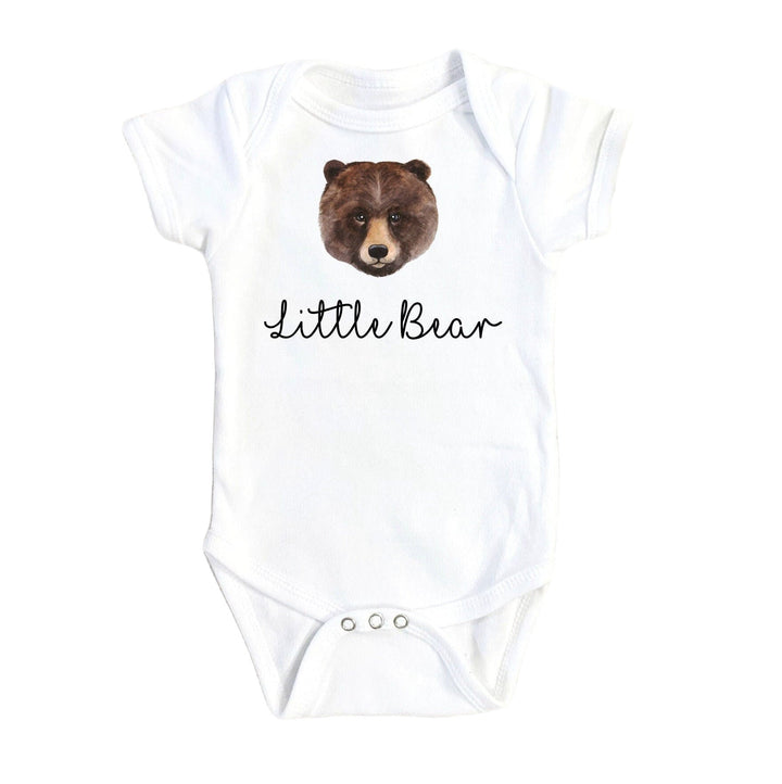 Little Bear Script - Baby Boy Girl Clothes Infant Bodysuit Funny Cute Newborn Onesie