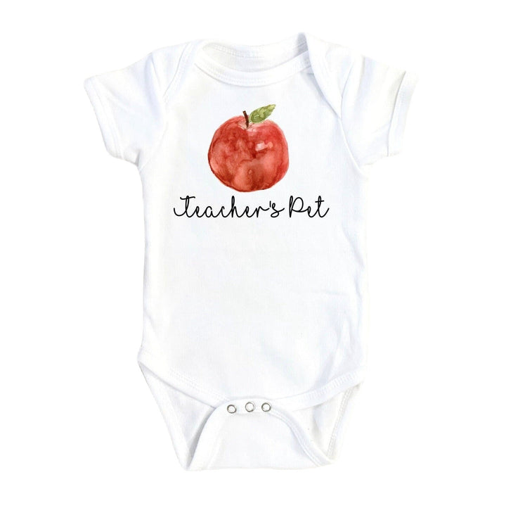 Teacher’s Pet Apple - Baby Boy Girl Clothes Infant Bodysuit Funny Cute Newborn Onesie