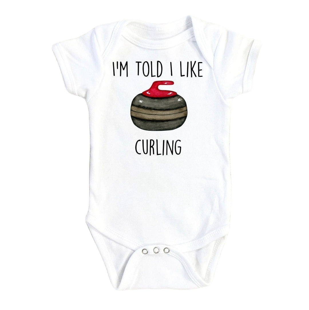 Curling Love - Baby Boy Girl Clothes Infant Bodysuit Funny Cute Newborn Onesie