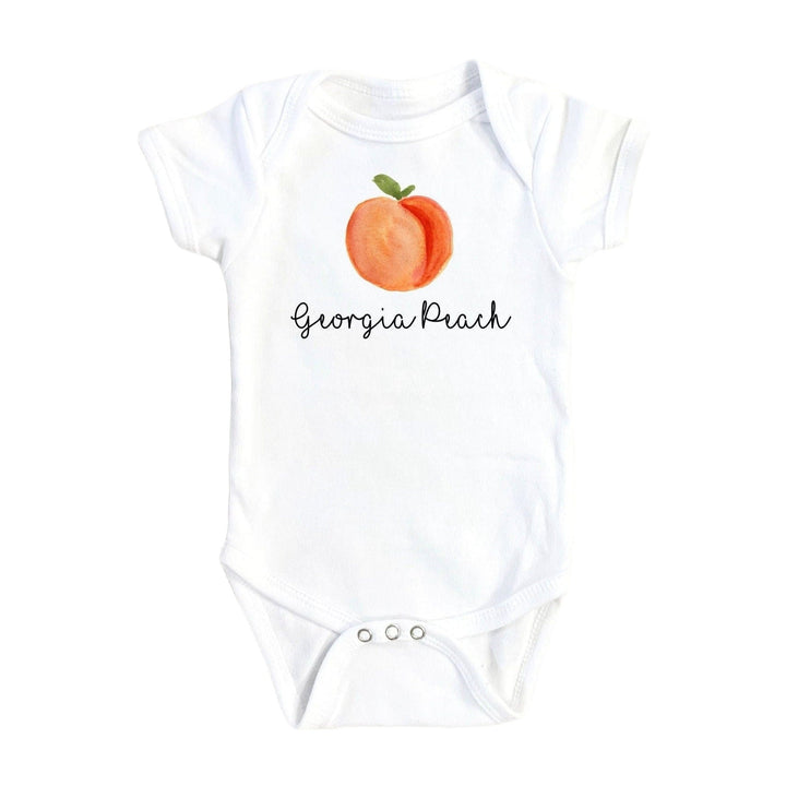 Peach Georgia - Baby Boy Girl Clothes Infant Bodysuit Funny Cute Newborn Onesie