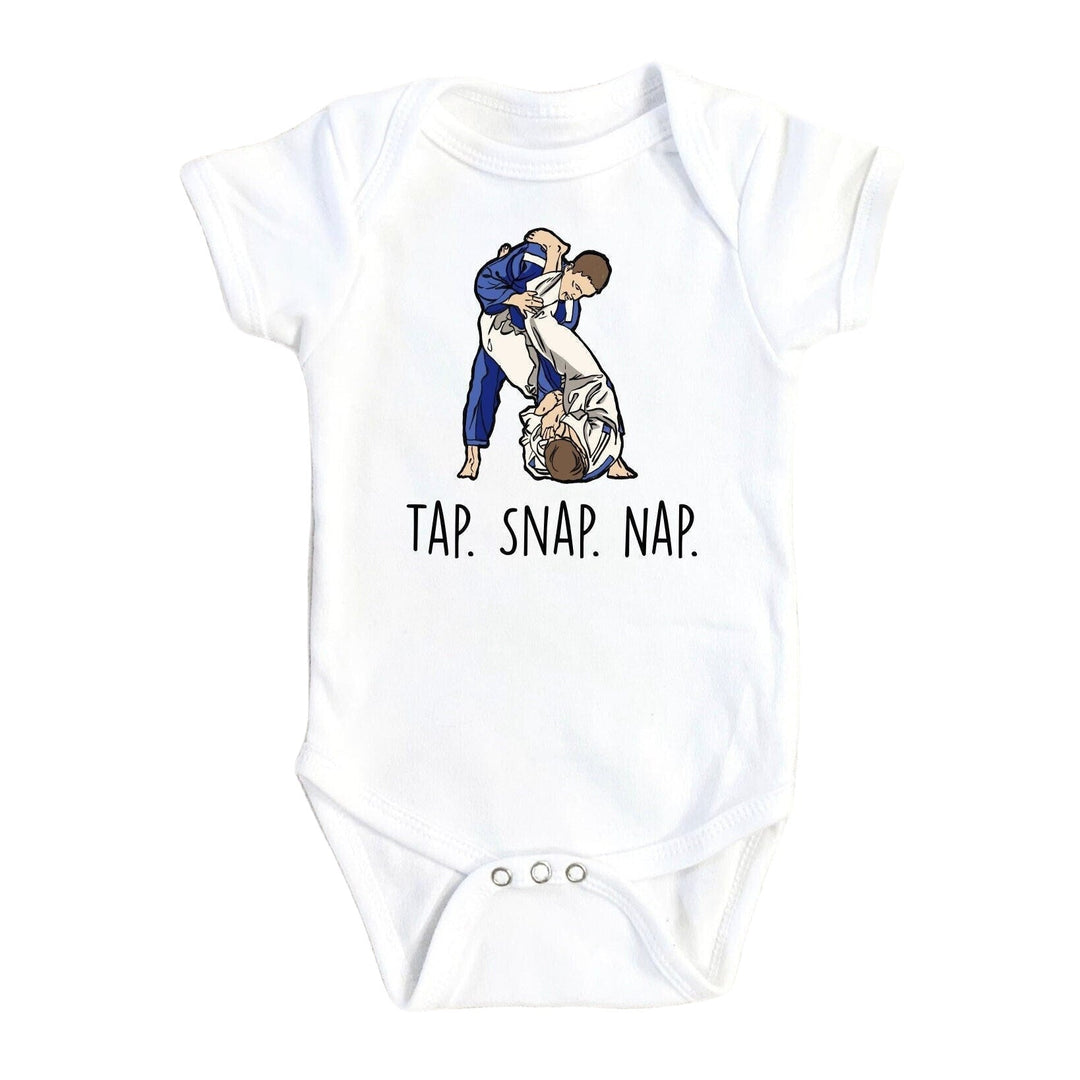 Jiu Jitsu Tap Roll - Baby Boy Girl Clothes Infant Bodysuit Funny Cute Newborn Onesie