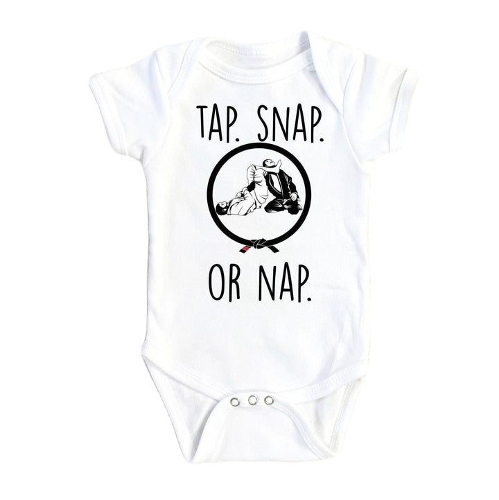 Jiu Jitsu Taps Belt - Baby Boy Girl Clothes Infant Bodysuit Funny Cute Newborn Onesie