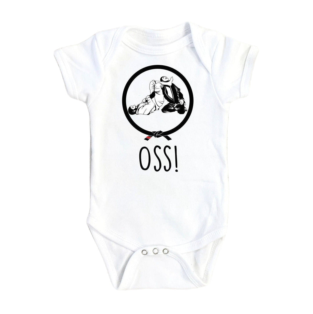 Jiu Jitsu Oss - Baby Boy Girl Clothes Infant Bodysuit Funny Cute Newborn Onesie