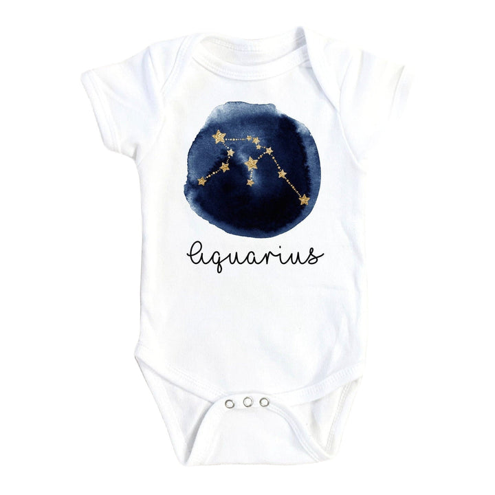 Aquarius Zodiac - Baby Boy Girl Clothes Infant Bodysuit Funny Cute Newborn Onesie