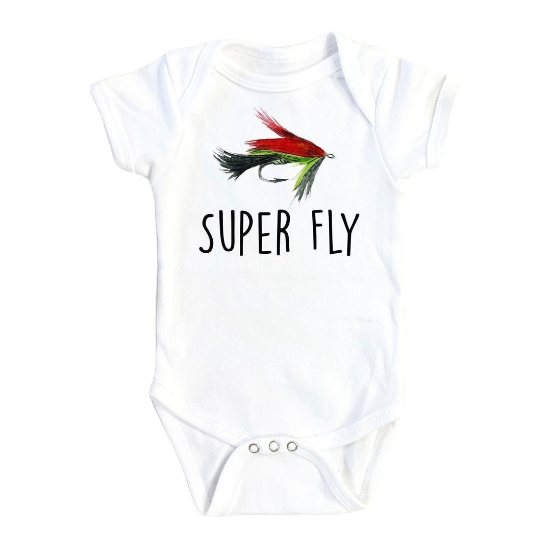 Fly Fishing - Baby Boy Girl Clothes Infant Bodysuit Funny Cute Newborn Onesie