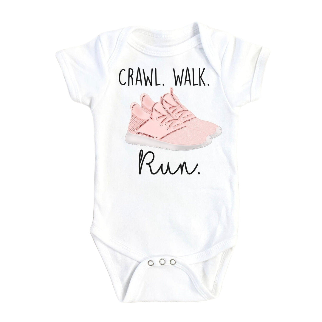 Running - Baby Boy Girl Clothes Infant Bodysuit Funny Cute Newborn 1B Onesie