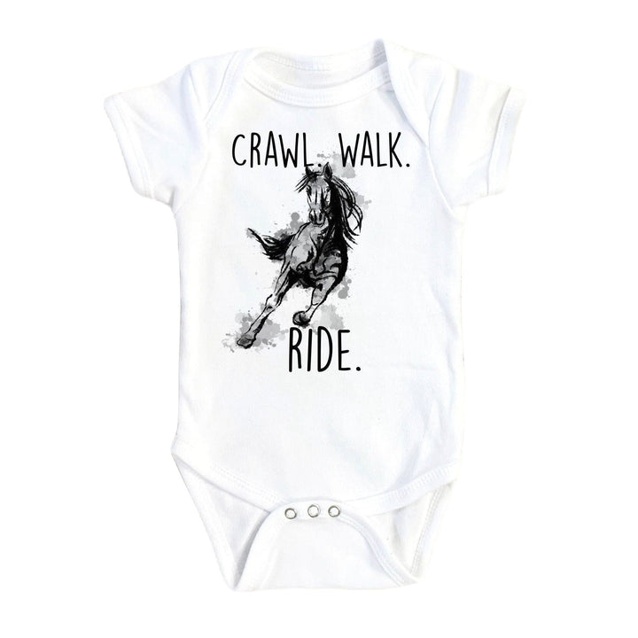 Horse Ride - Baby Boy Girl Clothes Infant Bodysuit Funny Cute Newborn Onesie