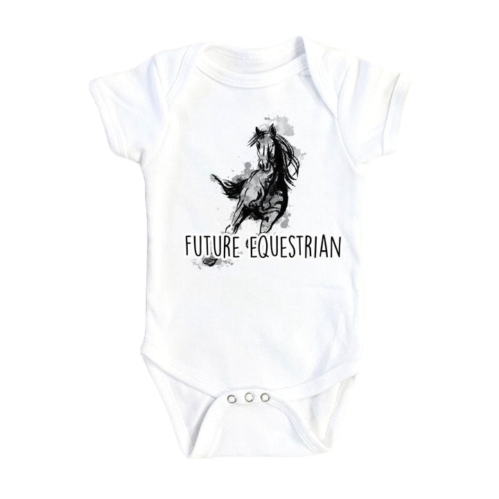 Future Equestrian - Baby Boy Girl Clothes Infant Bodysuit Funny Cute Newborn Onesie