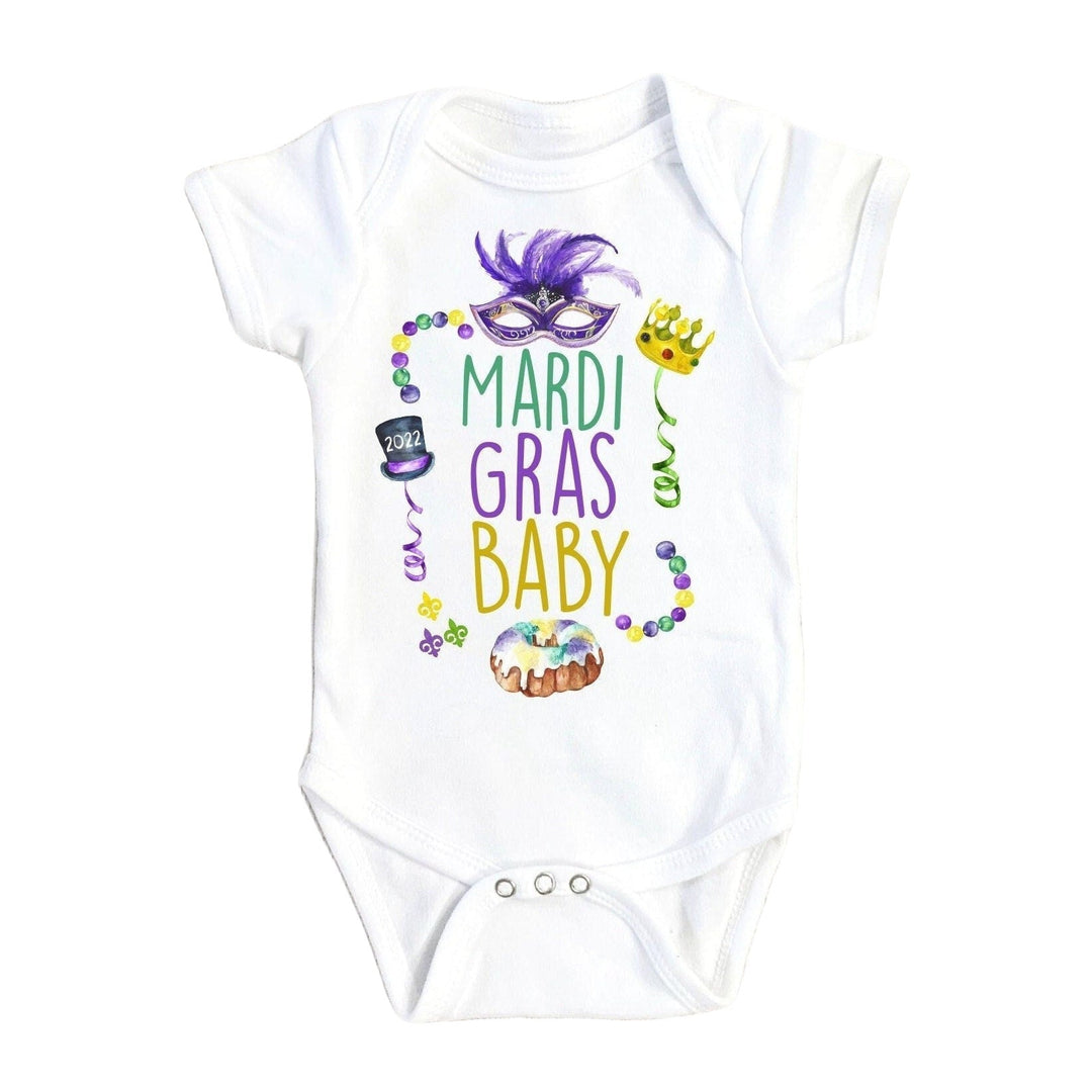 Mardi Gras - Baby Boy Girl Clothes Infant Bodysuit Funny Cute Newborn 1F Onesie