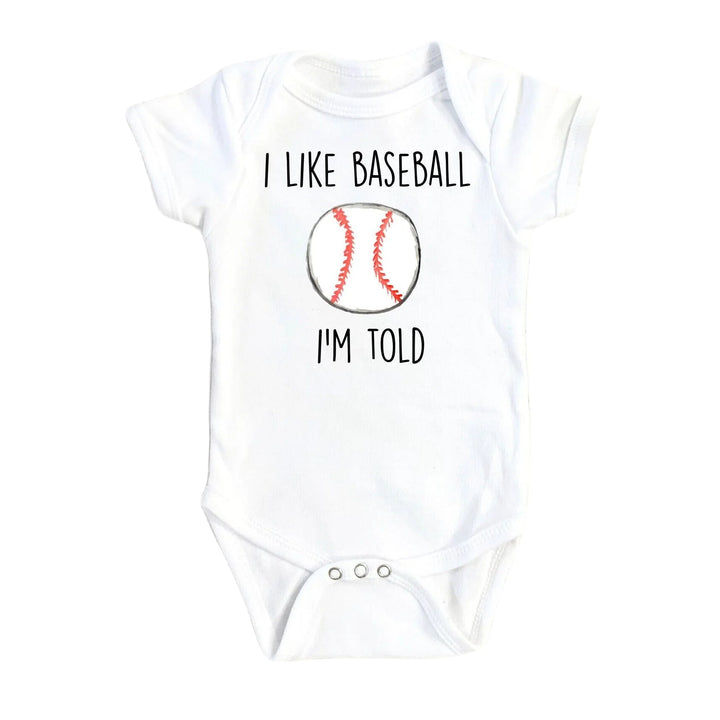 Baseball Love - Baby Boy Girl Clothes Infant Bodysuit Funny Cute Newborn