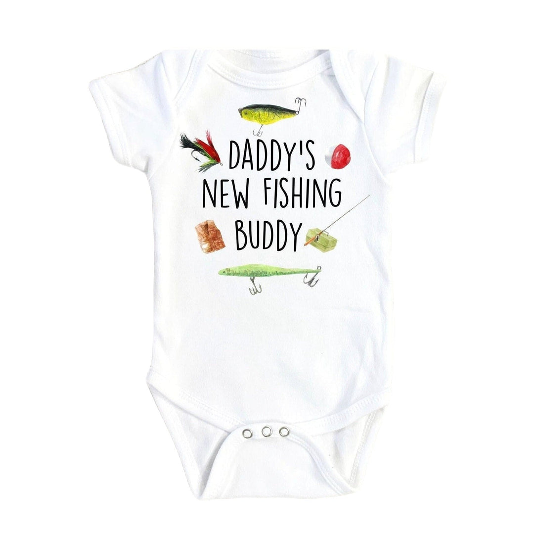 Fishing Buddy Icons - Baby Boy Girl Clothes Infant Bodysuit Funny Cute Newborn Onesie