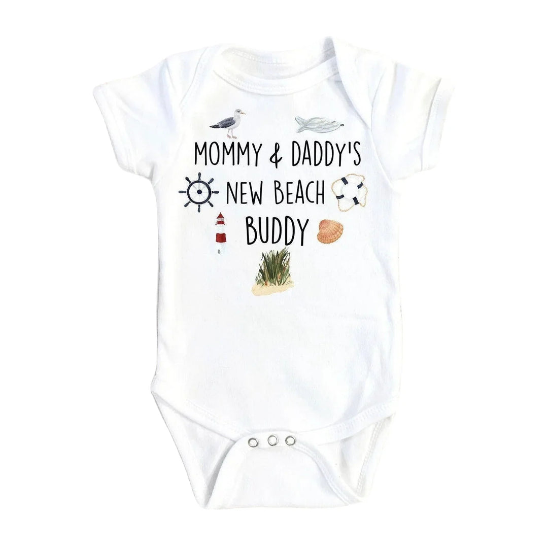 Beach Buddy Icons - Baby Boy Girl Clothes Infant Bodysuit Funny Cute Newborn Onesie