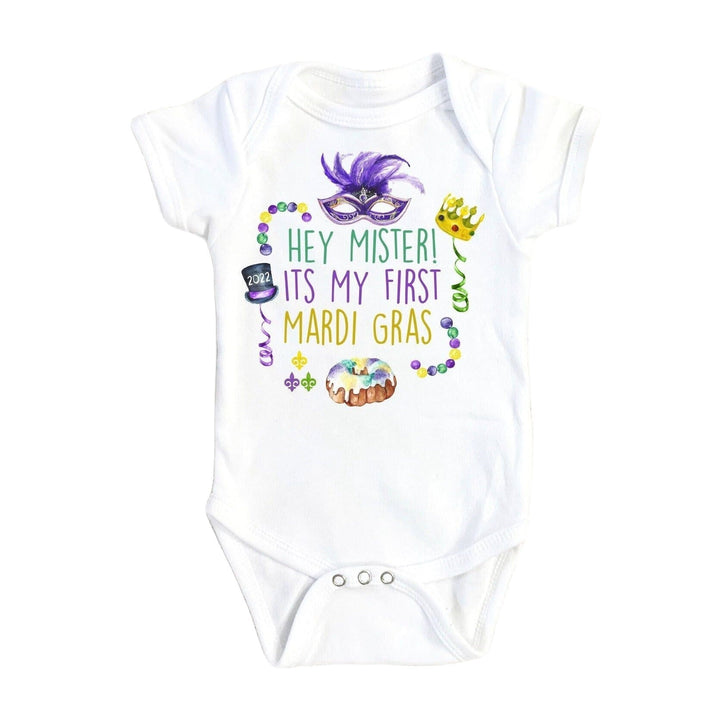 Mardi Gras - Baby Boy Girl Clothes Infant Bodysuit Funny Cute Newborn 1I Onesie