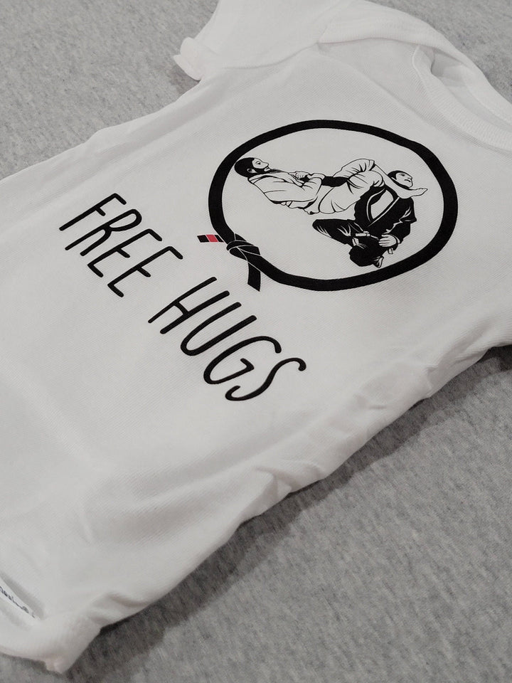 Jiu Jitsu Free Hug - Baby Boy Girl Clothes Infant Bodysuit Funny Cute Newborn Onesie