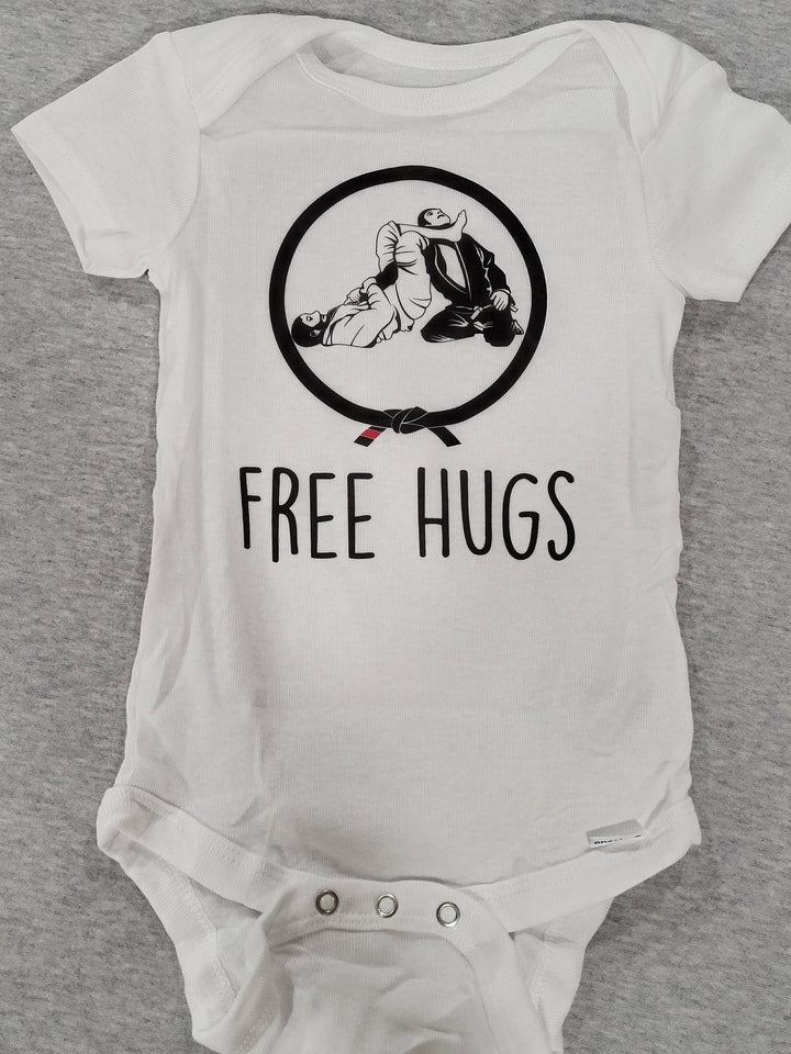 Jiu Jitsu Free Hug - Baby Boy Girl Clothes Infant Bodysuit Funny Cute Newborn Onesie