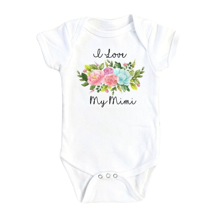 Mimi Floral - Baby Boy Girl Clothes Infant Bodysuit Funny Cute Newborn Onesie