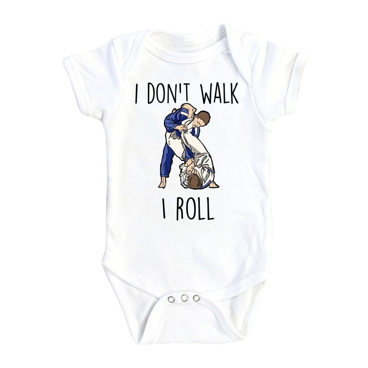 Jiu Jitsu Roll Gi - Baby Boy Girl Clothes Infant Bodysuit Funny Cute Newborn Onesie