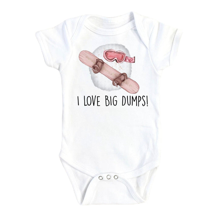 Snowboarding Dumps - Baby Boy Girl Clothes Infant Bodysuit Funny Cute Newborn Onesie