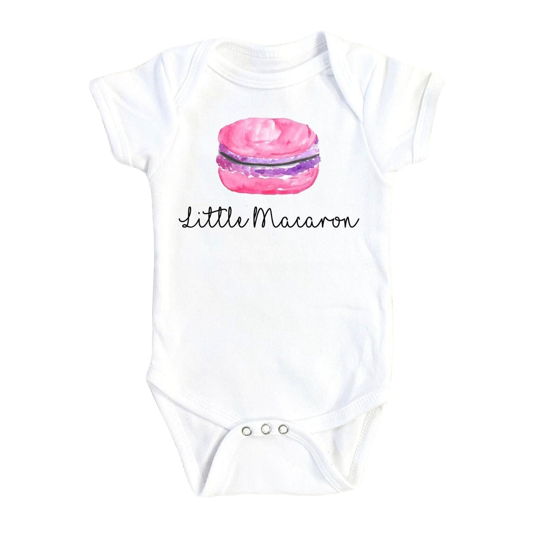 Macaron Pink - Baby Boy Girl Clothes Infant Bodysuit Funny Cute Newborn Onesie