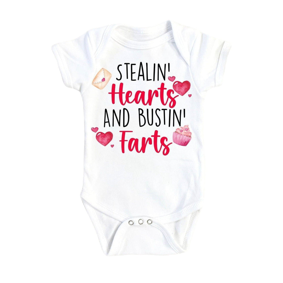 Valentine’s Day Fart - Baby Boy Girl Clothes Infant Bodysuit Funny Cute Newborn Onesie