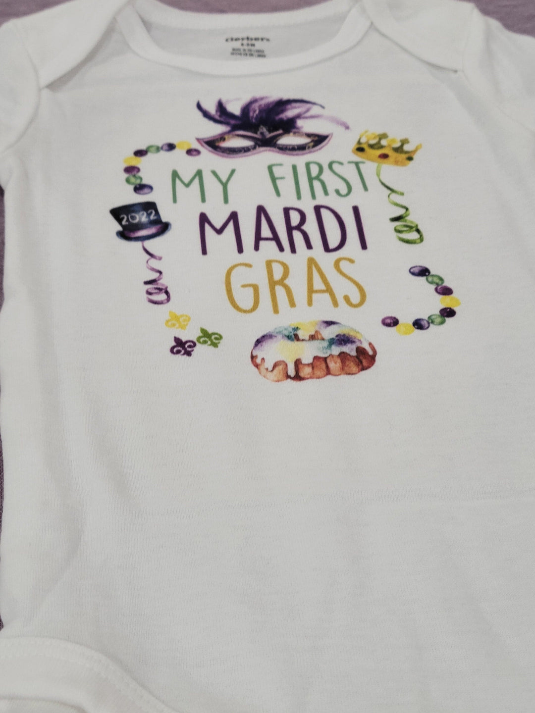 Mardi Gras - Baby Boy Girl Clothes Infant Bodysuit Funny Cute Newborn 1C Onesie