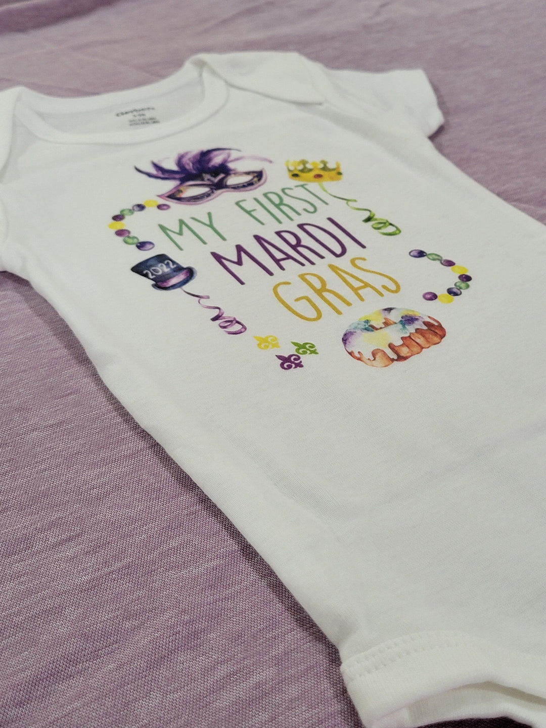 Mardi Gras - Baby Boy Girl Clothes Infant Bodysuit Funny Cute Newborn 1C Onesie