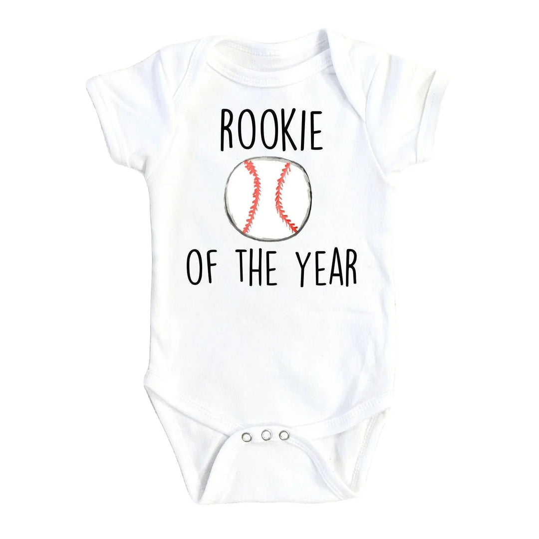 Baseball Rookie - Baby Boy Girl Clothes Infant Bodysuit Funny Cute Newborn 1A Onesie