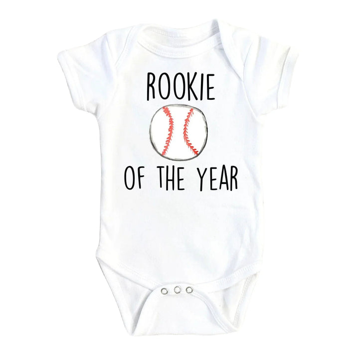 Baseball Rookie - Baby Boy Girl Clothes Infant Bodysuit Funny Cute Newborn 1A Onesie