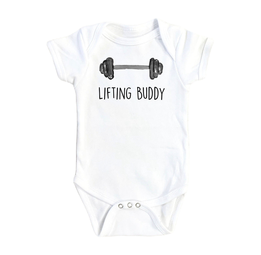 Gym Lifting Buddy - Baby Boy Girl Clothes Infant Bodysuit Funny Cute Newborn Onesie