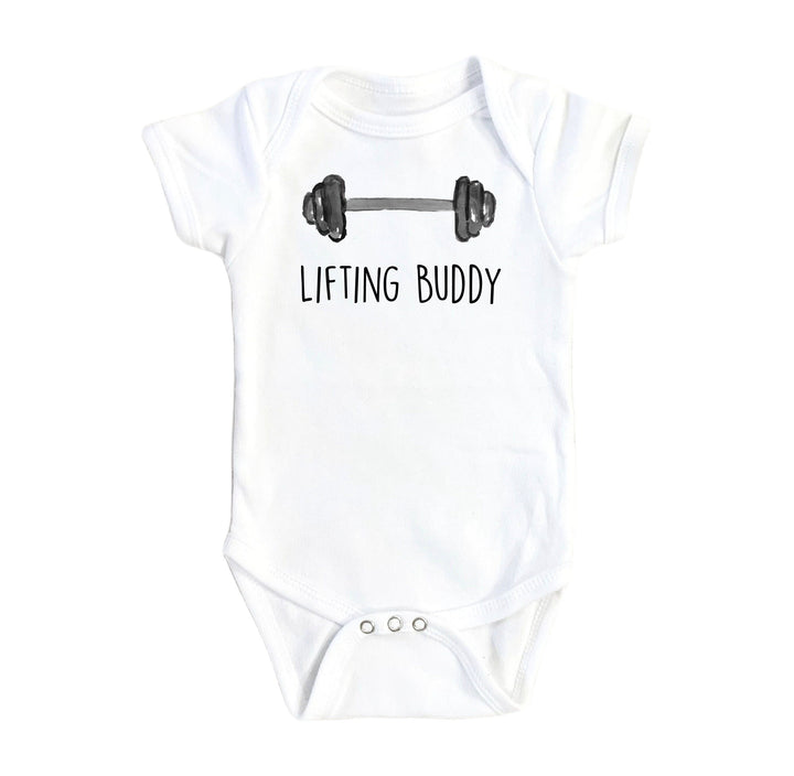 Gym Lifting Buddy - Baby Boy Girl Clothes Infant Bodysuit Funny Cute Newborn Onesie