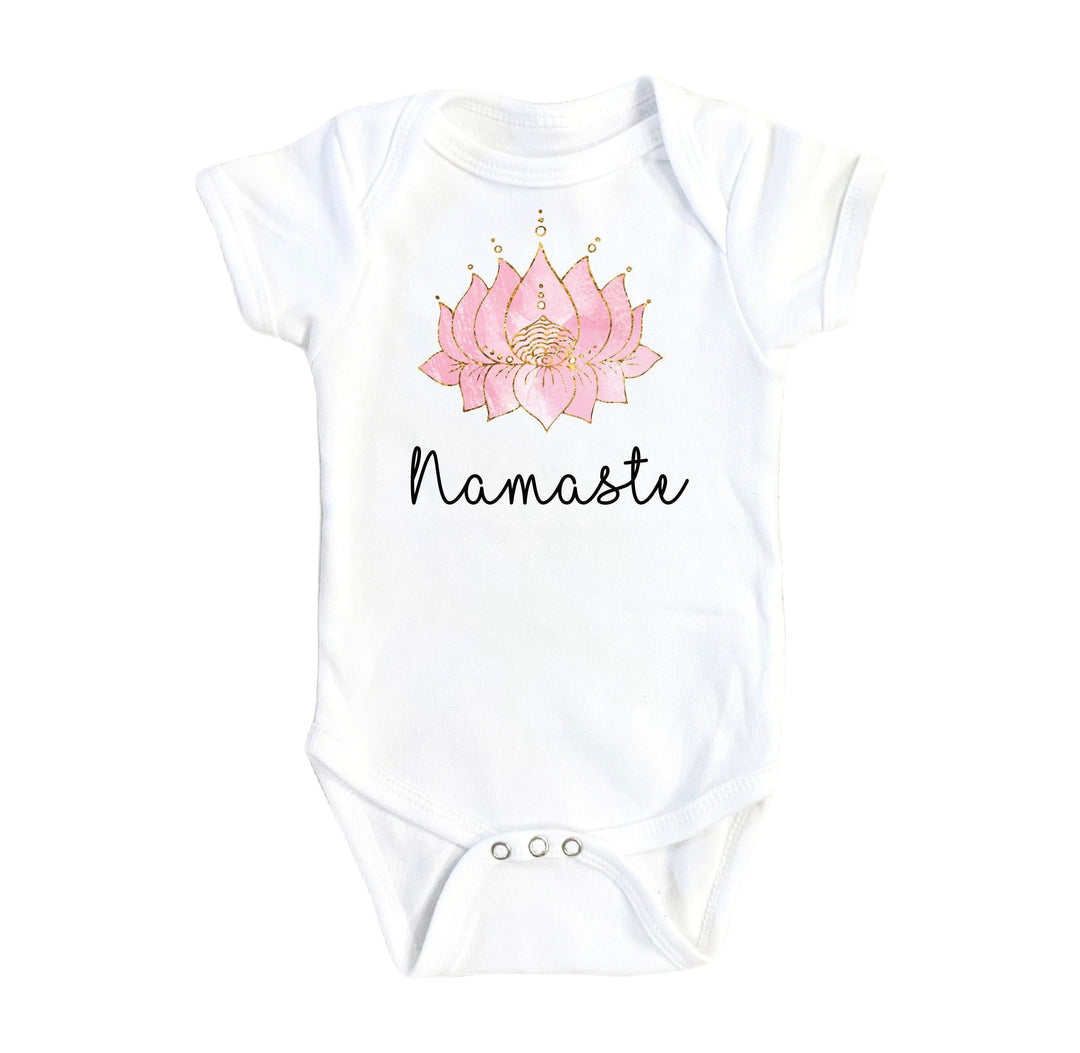 Yoga Namaste Mom - Baby Boy Girl Clothes Infant Bodysuit Funny Cute Newborn 1 Onesie