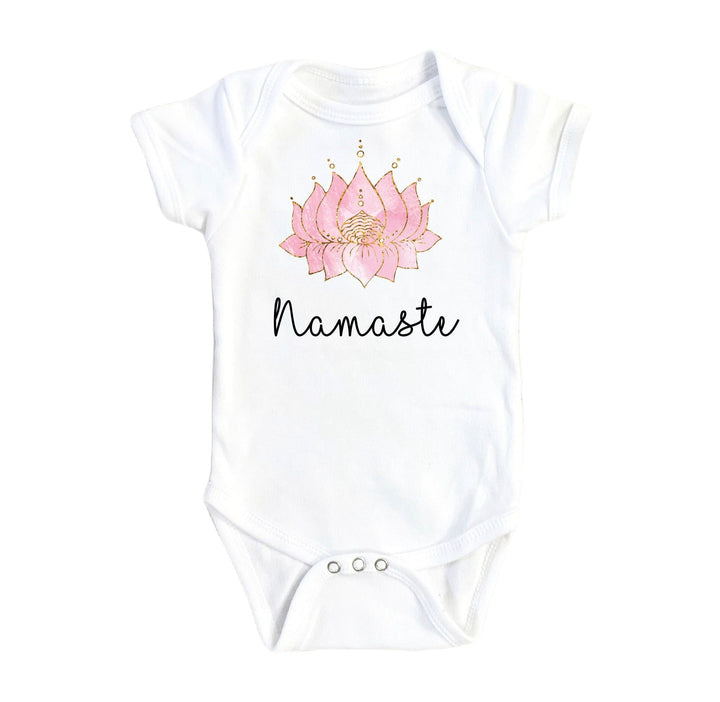 Yoga Namaste Mom - Baby Boy Girl Clothes Infant Bodysuit Funny Cute Newborn 1 Onesie