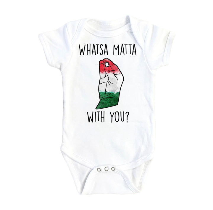 Italian Hand Whasta - Baby Boy Girl Clothes Infant Bodysuit Funny Cute Newborn Onesie