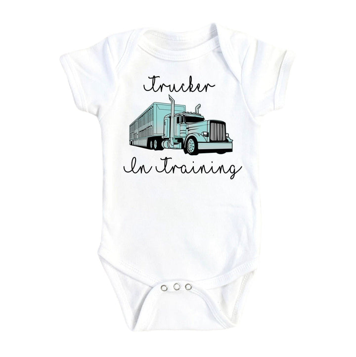 Trucker Training - Baby Boy Girl Clothes Infant Bodysuit Funny Cute Newborn Onesie