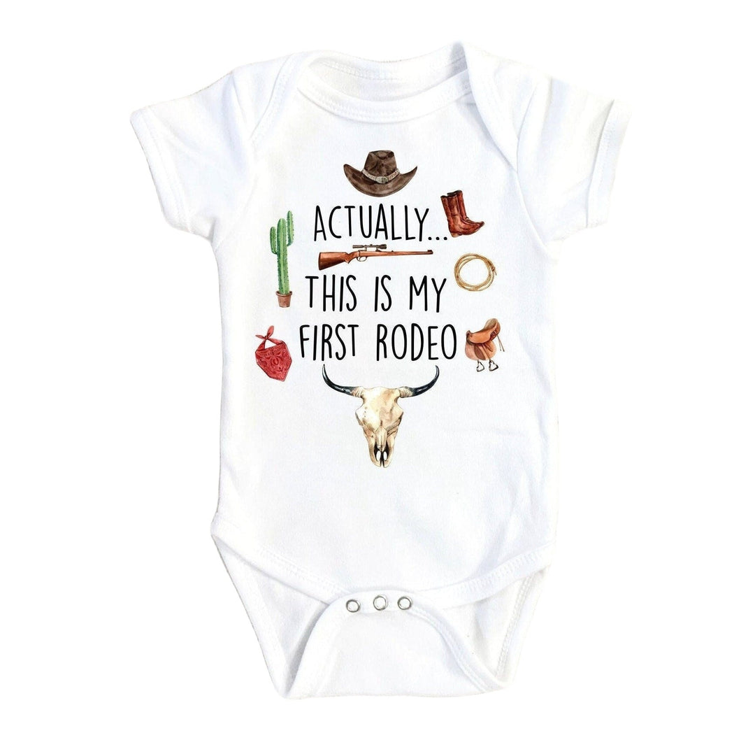 First Rodeo 2 - Baby Boy Girl Clothes Infant Bodysuit Funny Cute Newborn Onesie