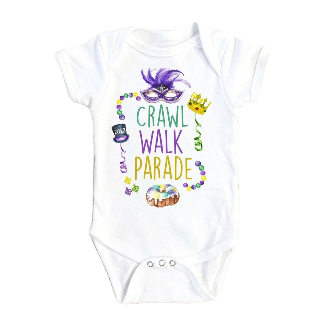 Mardi Gras - Baby Boy Girl Clothes Infant Bodysuit Funny Cute Newborn 1A Onesie