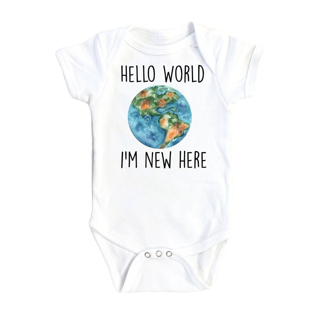 Hello World - Baby Boy Girl Clothes Infant Bodysuit Funny Cute Newborn Onesie