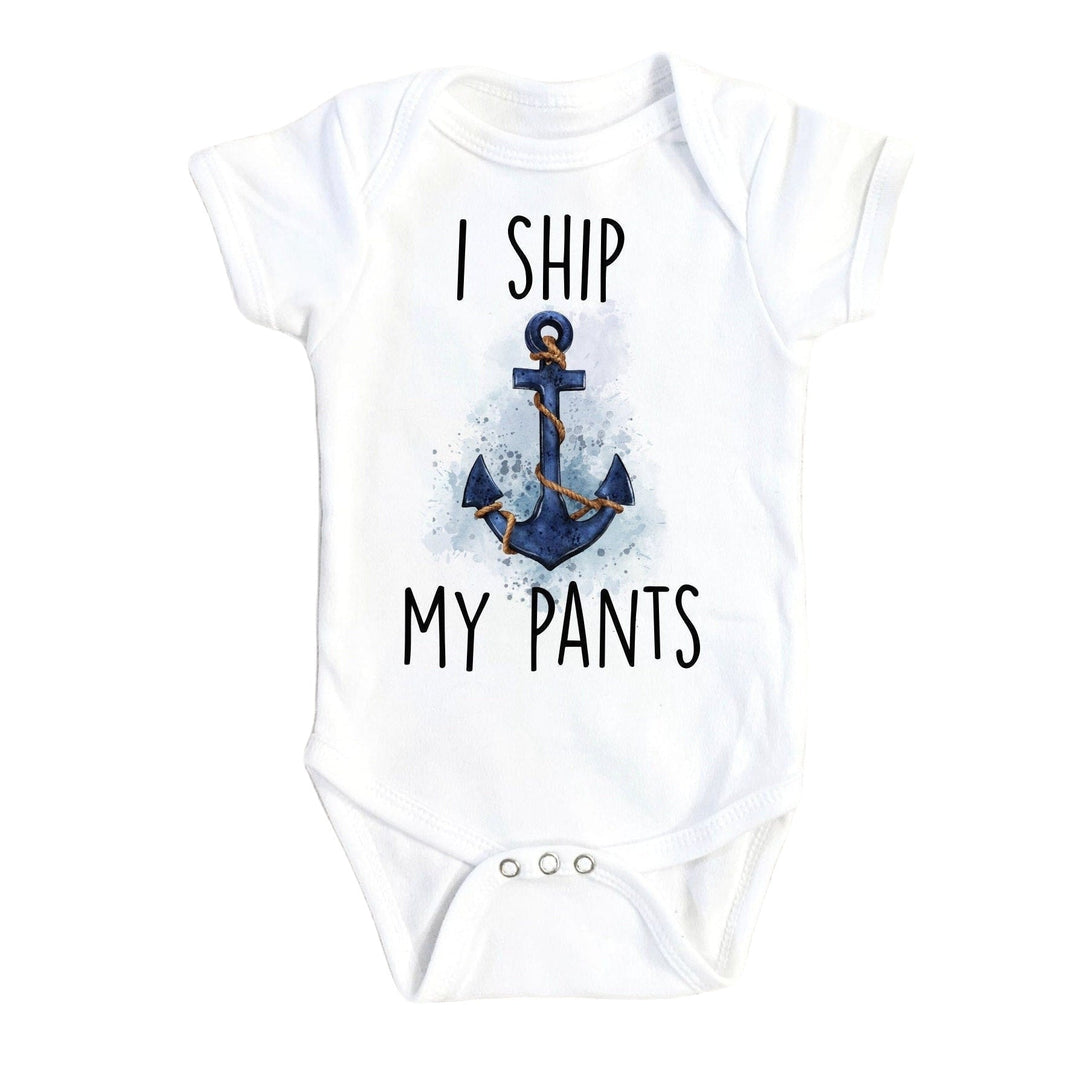 Boat Ship My Pants - Baby Boy Girl Clothes Infant Bodysuit Funny Cute Newborn Onesie